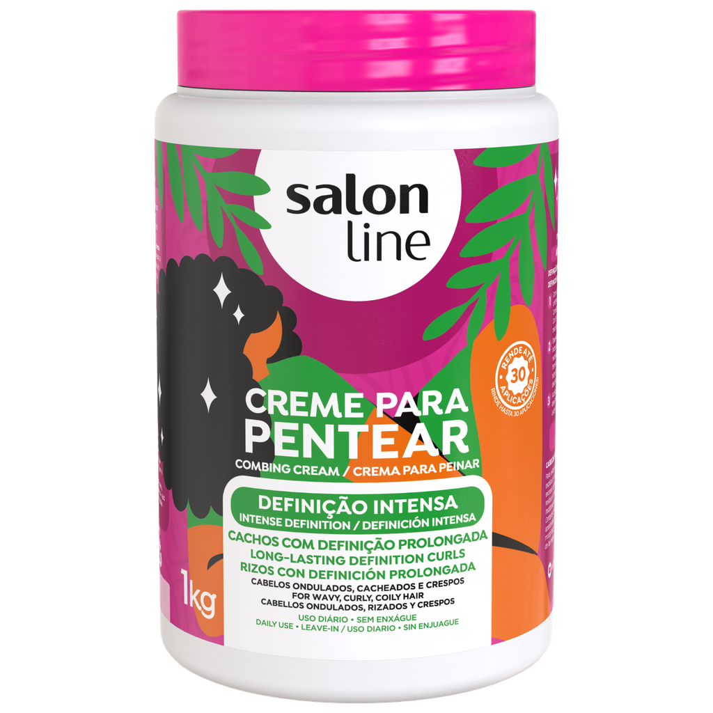 Creme de Pentear - Definição Intensa - Define e Controla os Caracóis - Salon Line 1kg