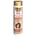 Champô - SOS Cachos - Óleo de Rícino e Queratina - Limpa Suavemente e Fortalece o Cabelo - Salon Line 300ml