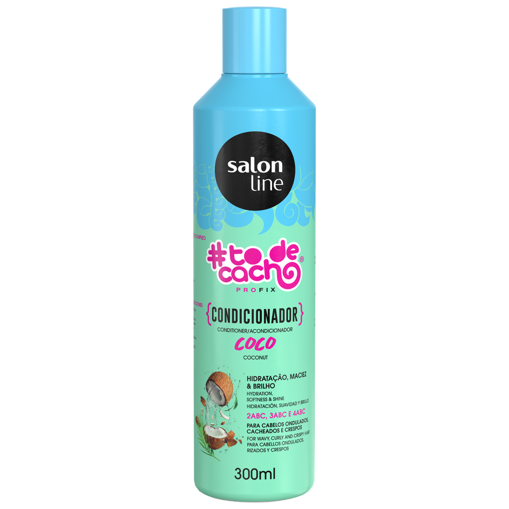 Condicionador - #To de Cacho - Coco - Nutre e Hidrata Profundamente os Cachos - Salon Line 300ml