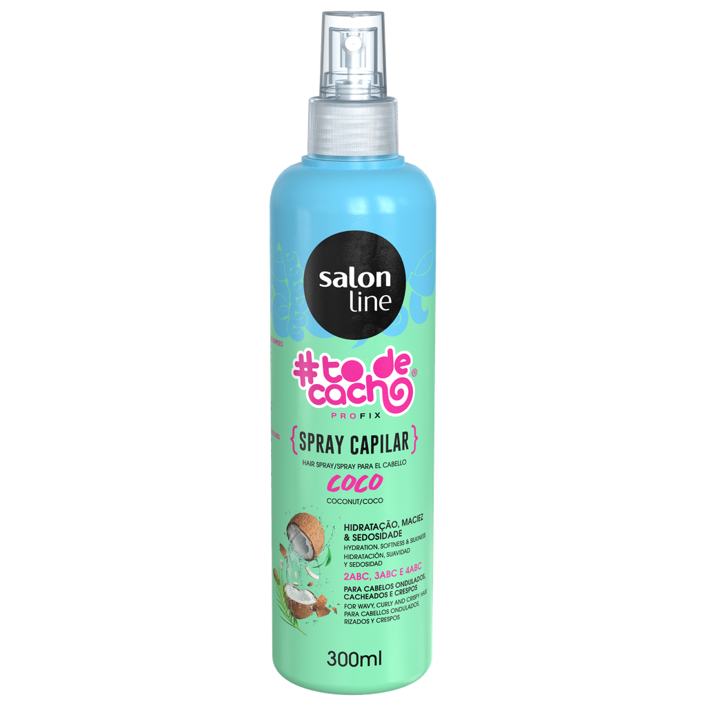 Spray - #To de Cacho Coco - Hidrata e Revitaliza os Cachos - Salon Line 300ml