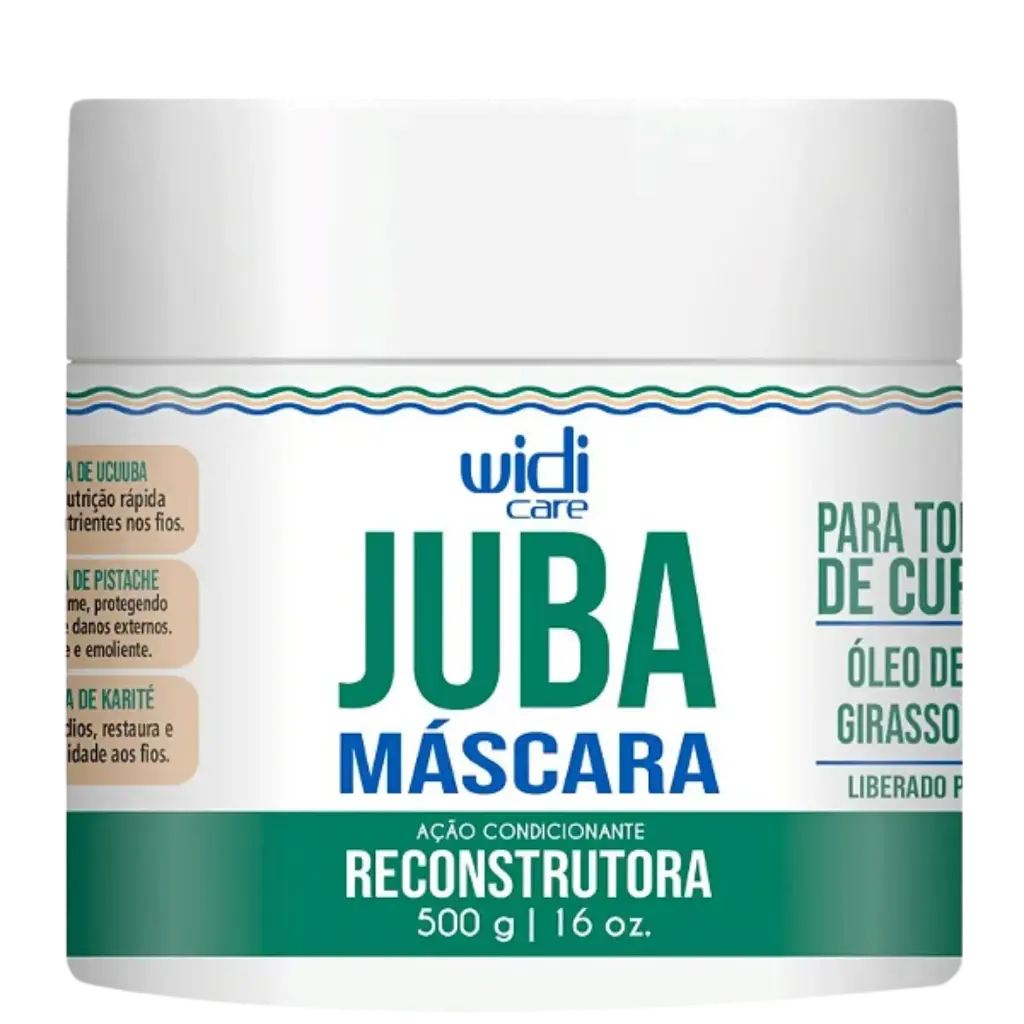 Máscara Reparadora - Juba Máscara Reparação - Widi Care 500g