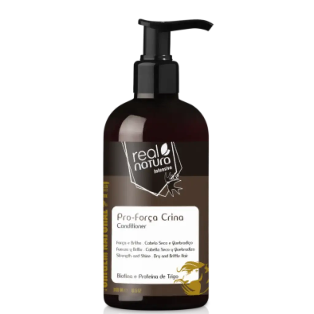 Salt-Free Conditioner - Pro-Força Crina - Biotin and Wheat Protein - Real Natura 300ml