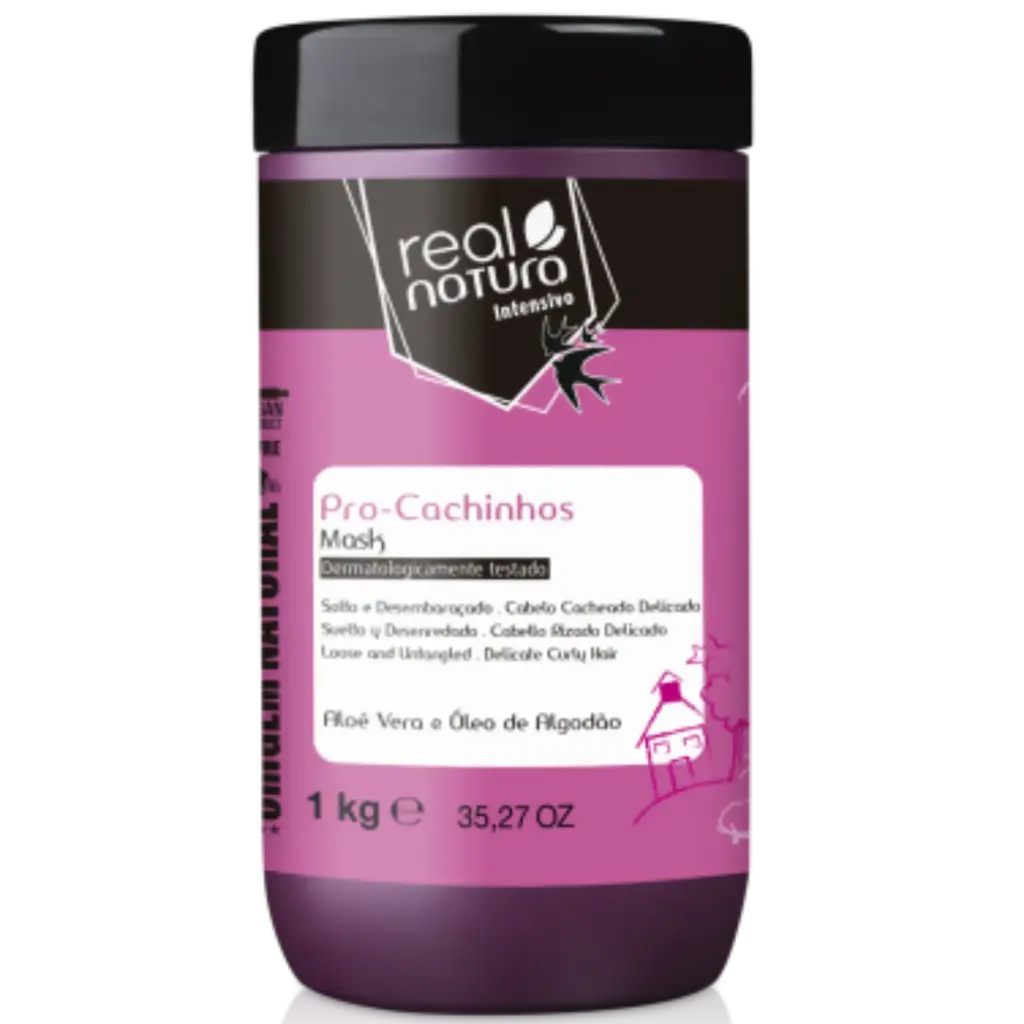 Children's Mask - Pro-Cachinhos - Cotton Vegetable Oil - Real Natura 1kg
