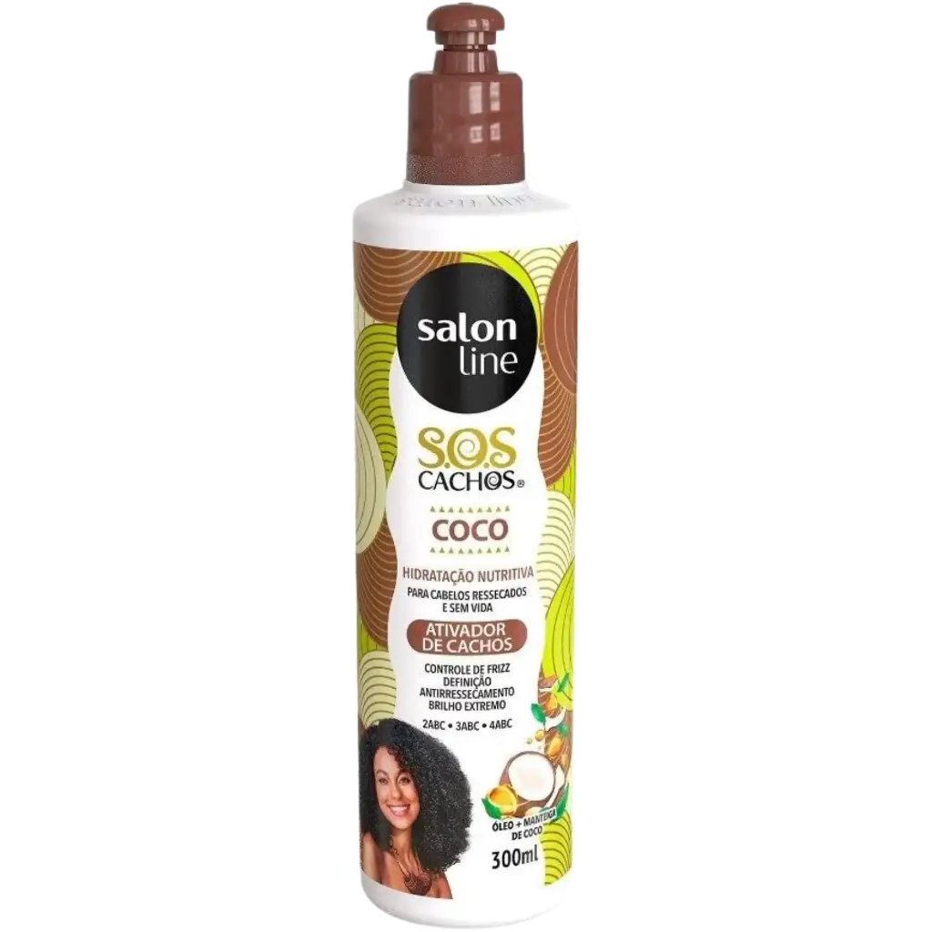 Creme de Pentear com Ativador de Cachos - SOS Cachos Coco - Salon Line - 300ml