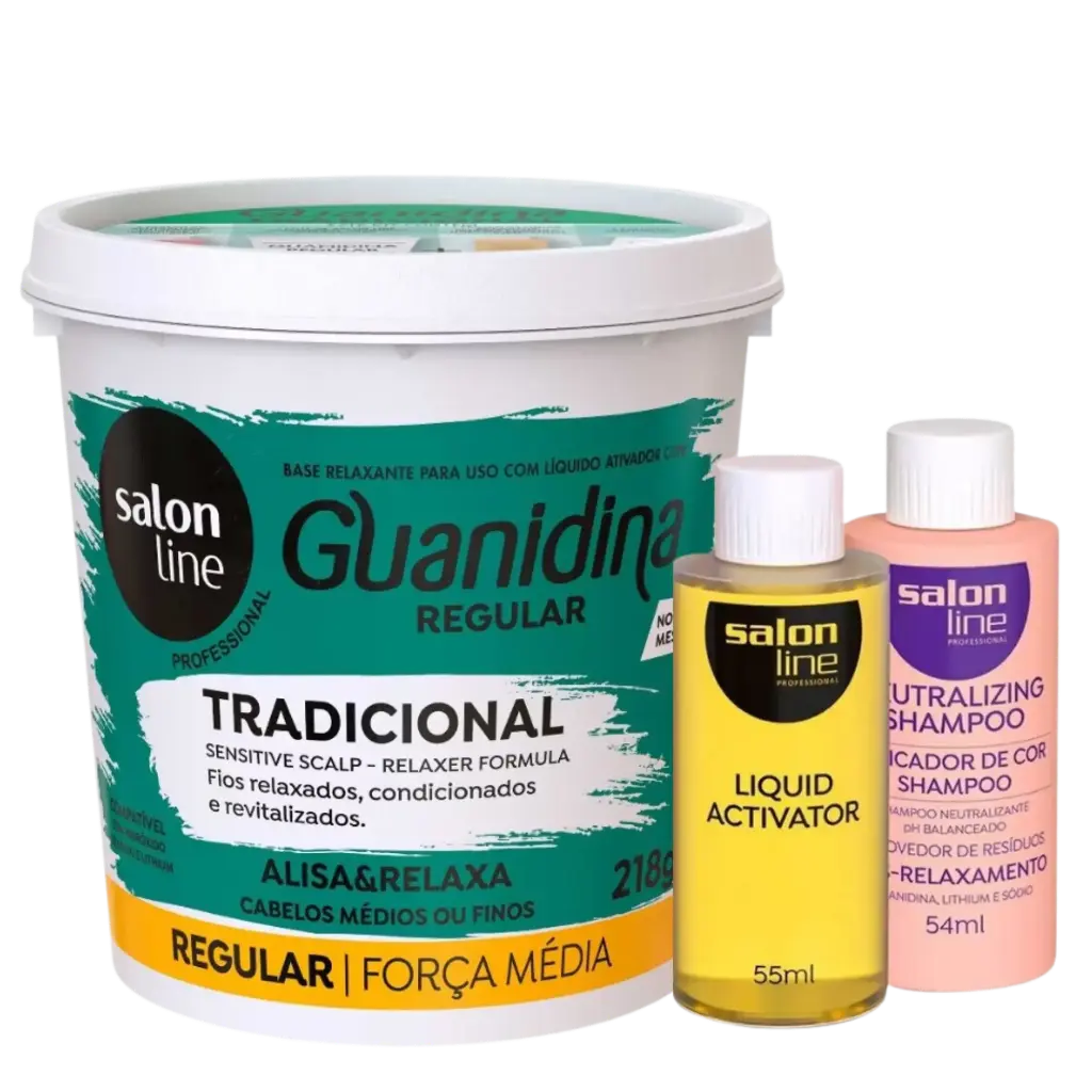 Relaxer with Guanidine - Traditional Regular - Salon Line 218g