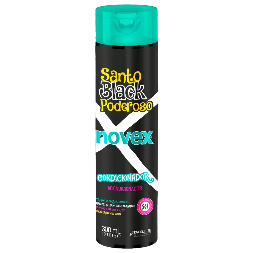 Moisturizing Conditioner - Santo Black Poderoso - Novex 300ml