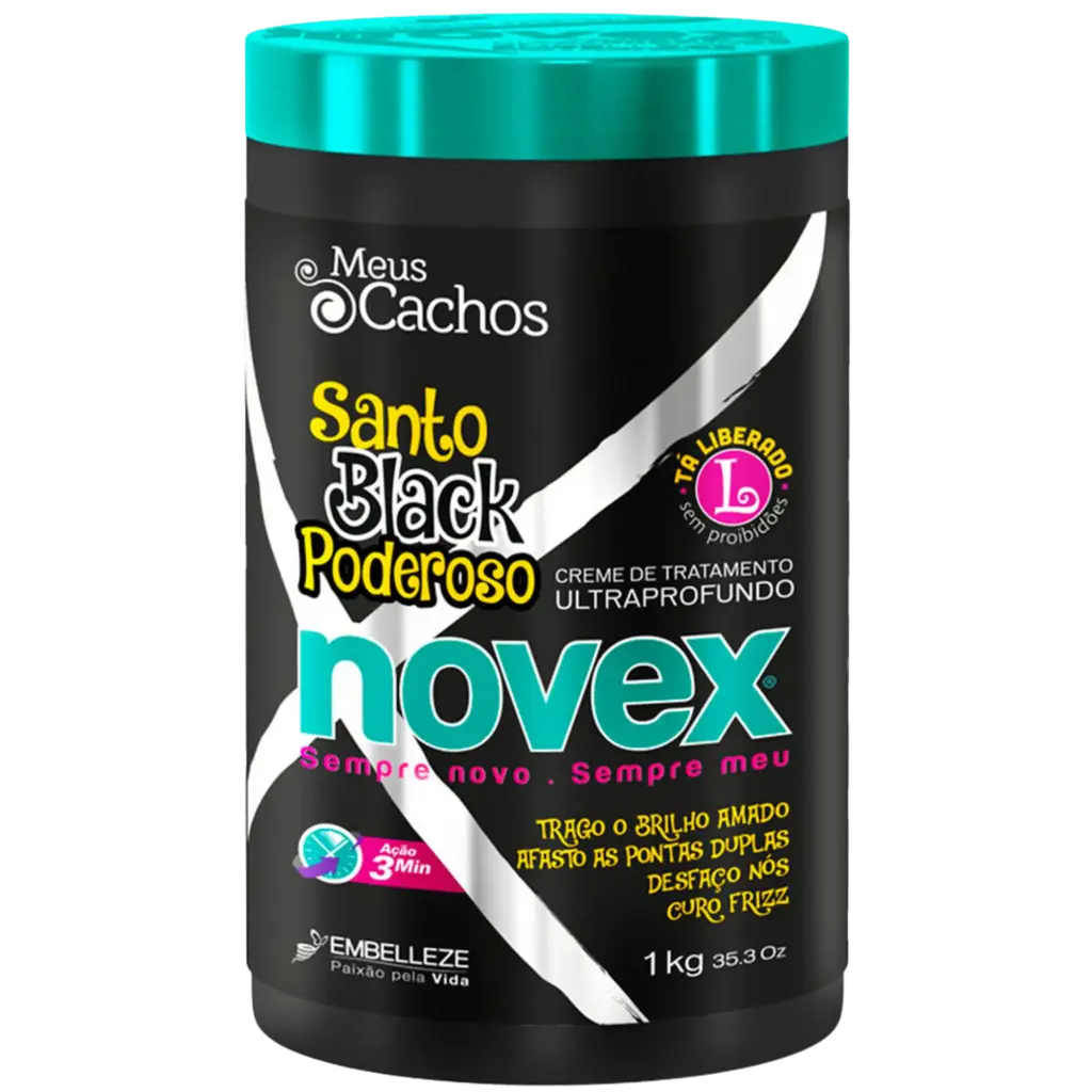 Moisturizing Mask - Santo Black Poderoso - Novex 1kg