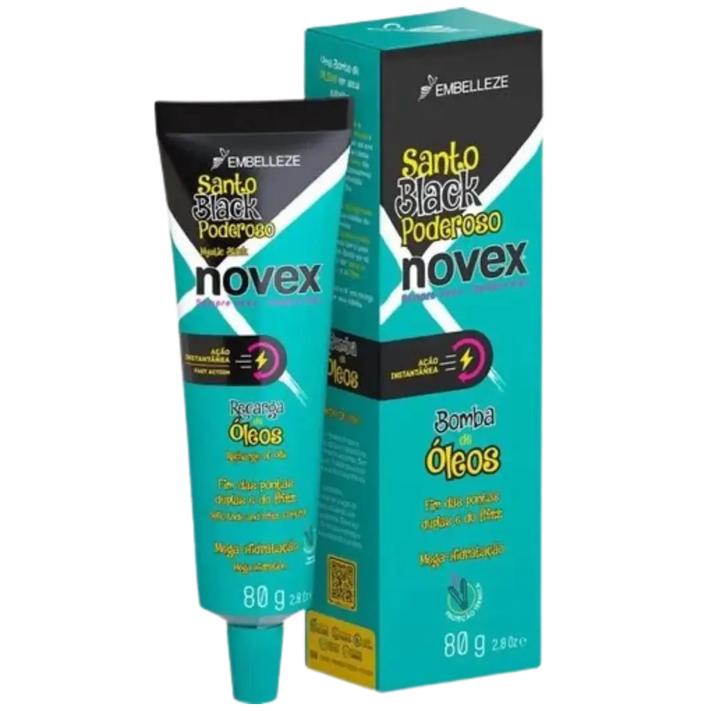 Oil Boost - Santo Black Poderoso - Novex 80g