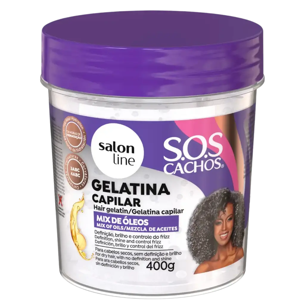 Hydrating Hair Gelatin - Mix Oils SOS Curls - Salon Line 400g