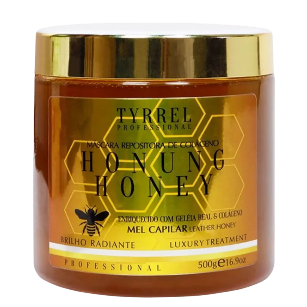Máscara Repositora de Colágeno Tyrrel Professional Honung Honey Mel Capilar 500g