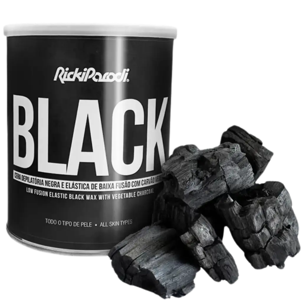Elastic hair removal wax - low melting - with Vegetable Charcoal RickiParodi 800g
