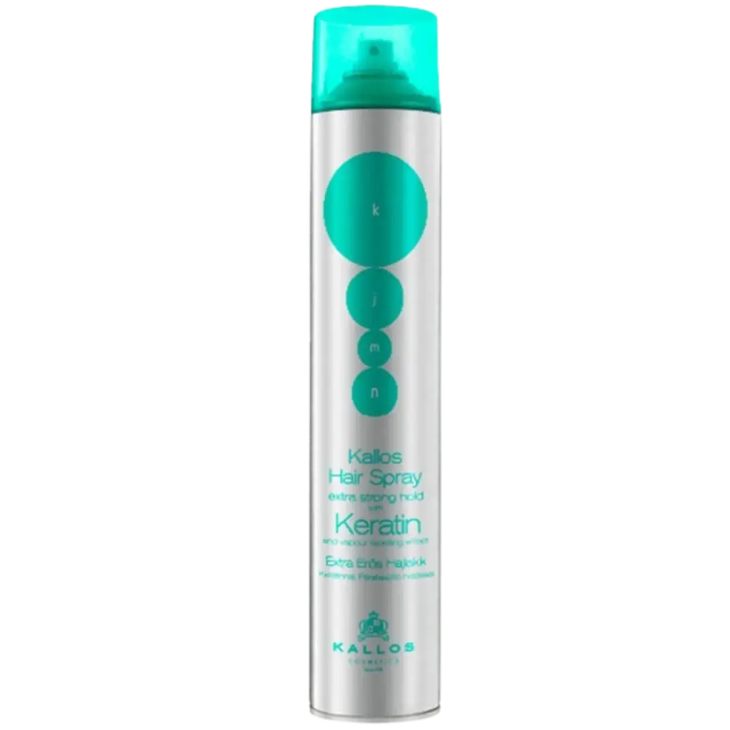 Extra Strong Hold Hair Spray with Keratin Vapour Repelling Effect - Kallos 750 ml
