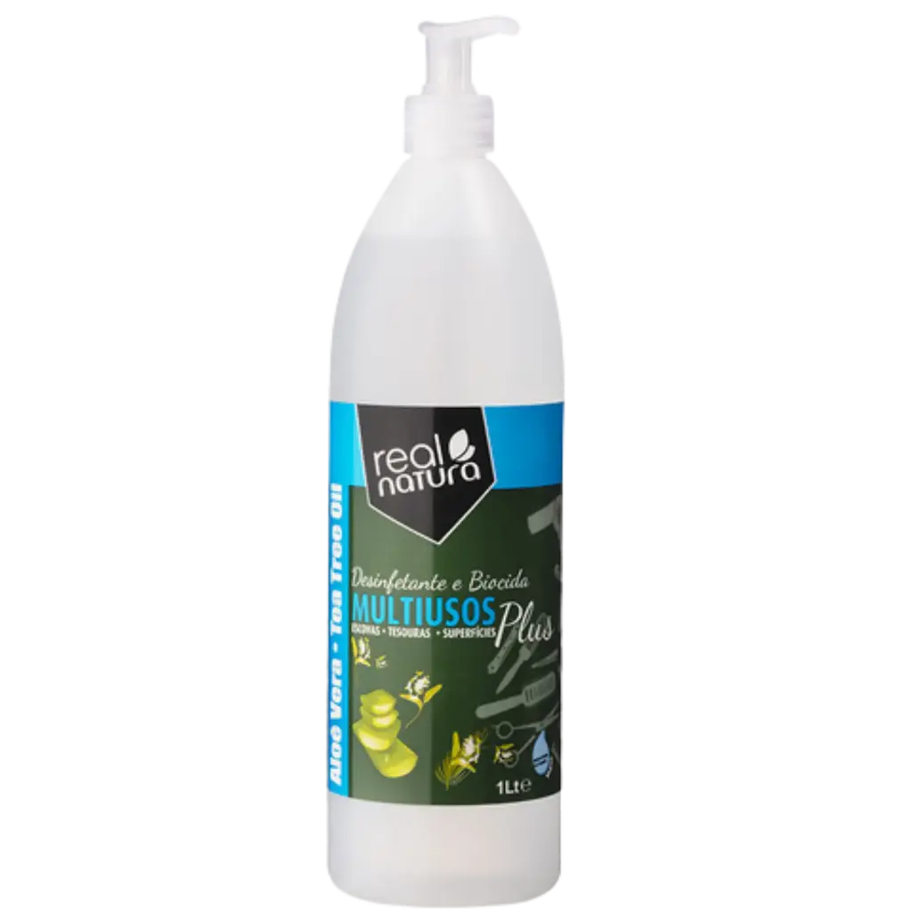 Multi-purpose disinfectant and biocide - brushes, scissors, surfaces - with aloe vera and tea tree oil - Real Natura 1l