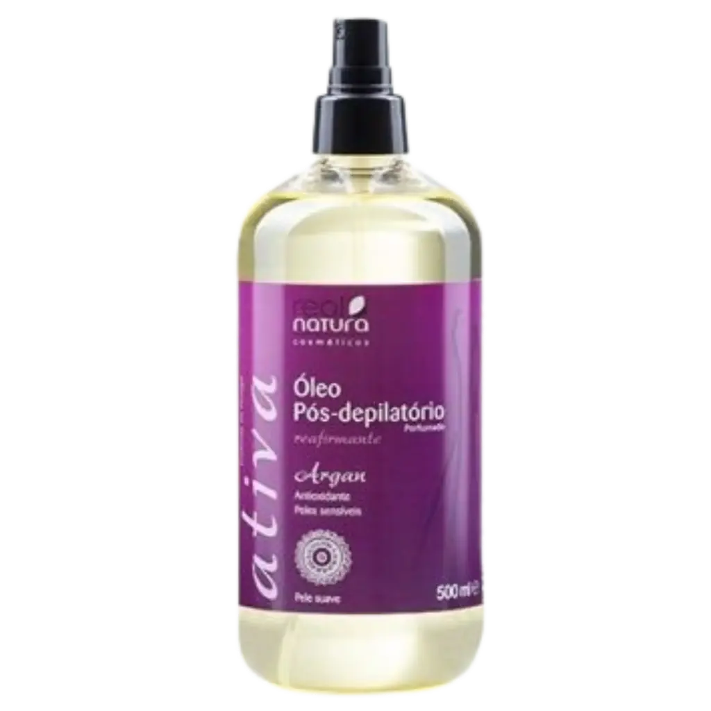 Óleo Reafirmante - Pós-Depilatório Argan - Real Natura 500ml