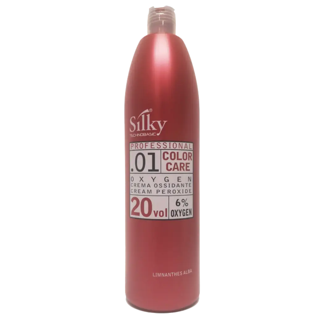 Creme Oxidante - Cuidado de Cor Profissional - 20 Vol 6% - Silky TechnoBasic .01 - 1000ml
