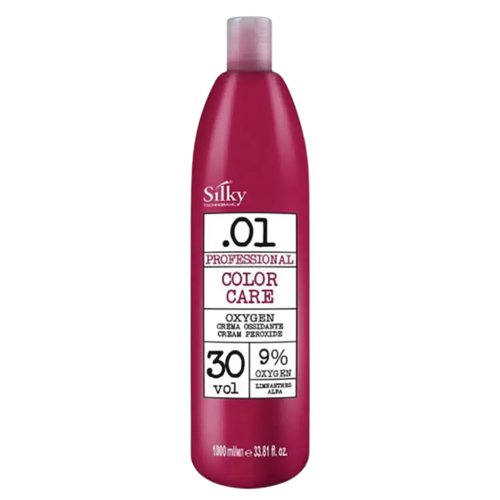 Creme Oxidante - Cuidado de Cor Profissional - 30 Vol 9% - Silky TechnoBasic .01 - 1000ml