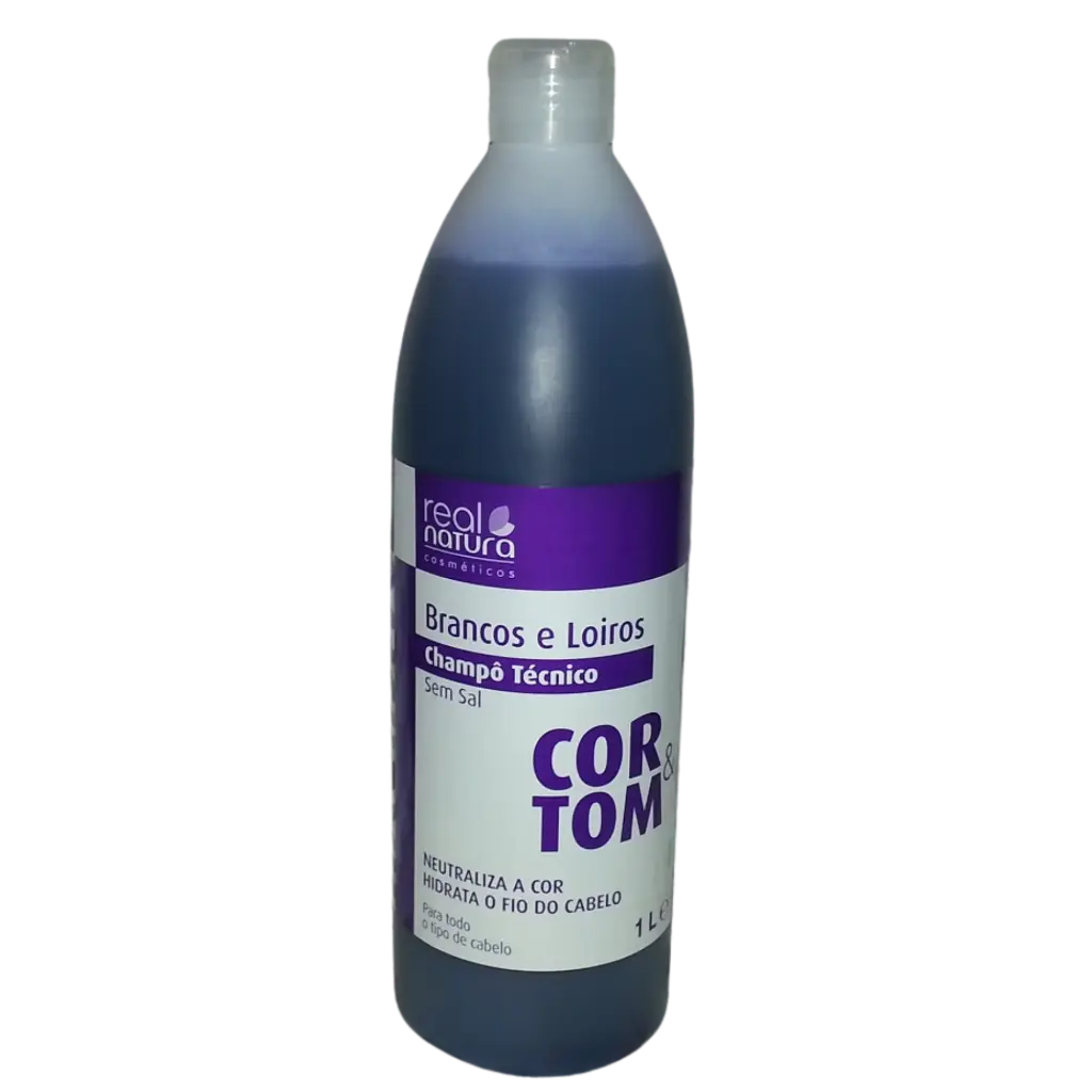 Champô - Linha Pro-Cor & Tom - Neutraliza Tons Amarelados - Real Natura - 1000ml​