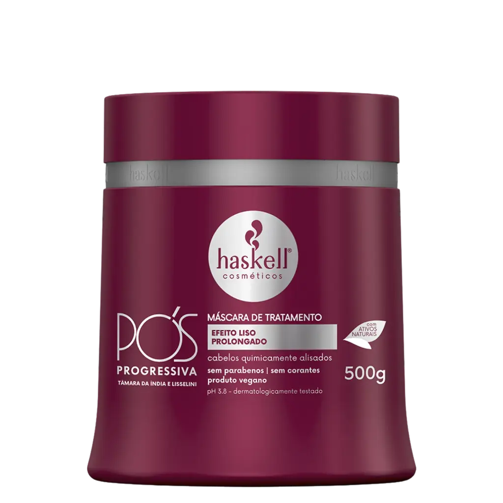 Hair Mask - Pós Progressiva - Prolongs Smooth Effect and Restores Hair - Haskell 500g