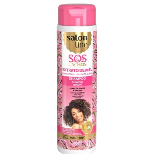 [7898623959934] Champô - Mel - SOS Cachos Intensos Mel - Limpa Suavemente e Hidrata os Caracóis - Salon Line 300ml