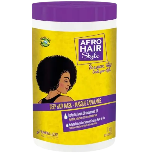 [876120003883] Hydrating Mask for Curly Hair - Afro Hair Style - Embelleze 1kg