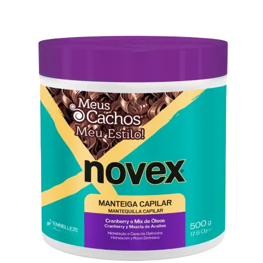 [876120005337] Hair Butter - Cranberry and Oil Blend - Meus Cachos Meu Estilo - Novex 500g