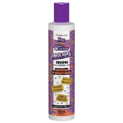 [876120004255] Shampoo for Coily Hair - Meus Cachos Enroladas Crespas - Novex 300ml