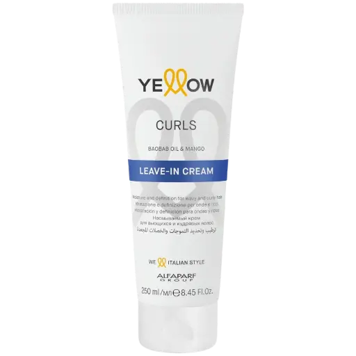 [8022297113623] Leave-In Cream - Curls Baobab Oil & Mango - Yellow 250ml