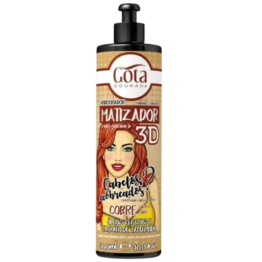 [7897158725816] Máscara Matizadora - Cobre Copper - Gota Dourada 300ml
