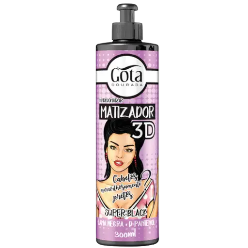 [7897158724840] Máscara Matizadora - Super Black - Gota Dourada 300ml