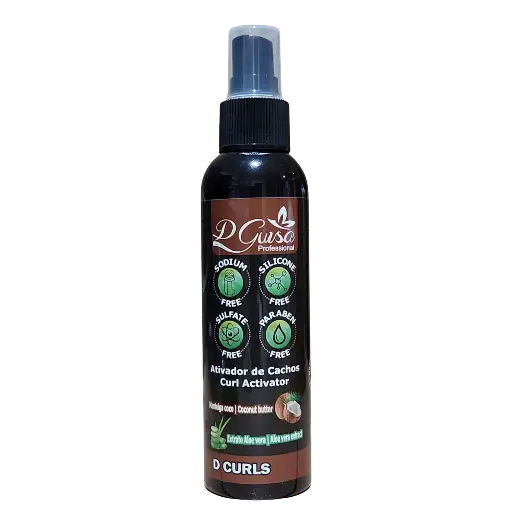 [0] Spray Ativador de Cachos - Coco e Aloe Vera - D Guisa 150ml