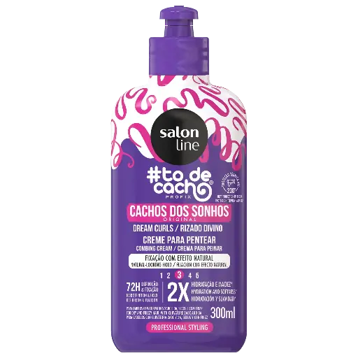 [7908458325269] Creme de Pentear para Cabelos Cacheados - #To de Cacho Profix - Cacho dos Sonhos - Salon Line 300ml