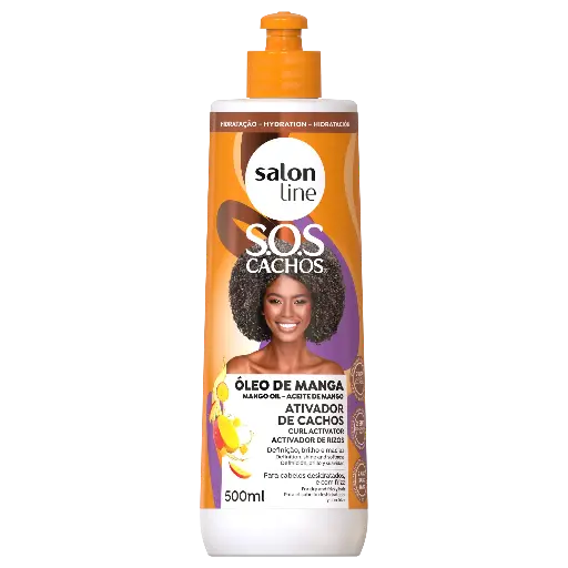 [7898623959910] Creme Para Pentear com Ativador “SOS - Oleo de Manga” Salon Line 500ml