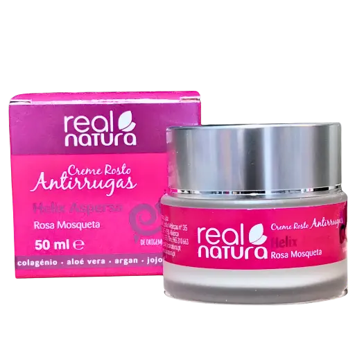 [5600493400018] Day Facial Cream - Anti-Wrinkle - with Sun Protection - Helix Aspersa Rose Hip - Real Natura 50ml