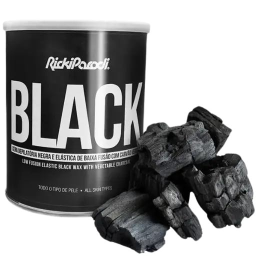 [70080005] Elastic hair removal wax - low melting - with Vegetable Charcoal RickiParodi 800g