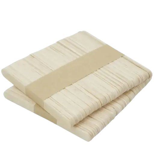 [A190076A] Wooden upper lip hair removal spatula 11cm, 100 units
