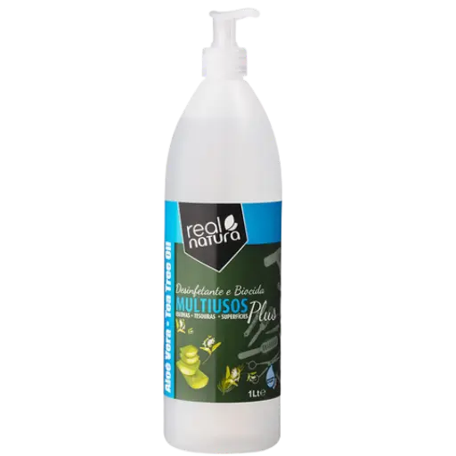 [5600493406645] Désinfectant et biocide multi-usages - brosses, ciseaux, surfaces - avec aloès et huile d'arbre à thé - Real Natura 1l