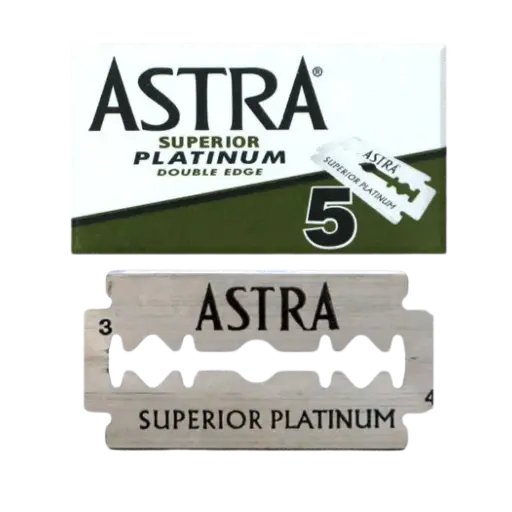 [7702018007240] Platinum Double Edge Blades - Astra - (5 Count)