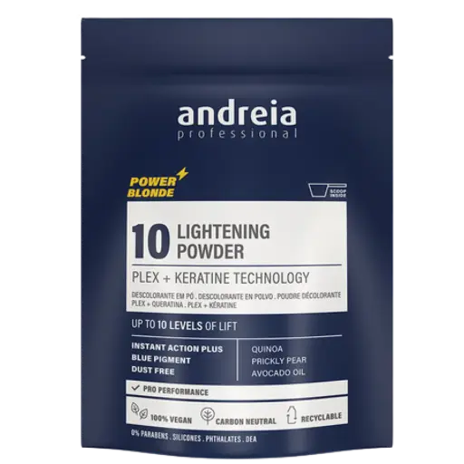 [5603927883302] Pó Clareador 10 - Plex + Tecnologia de Queratina - Power Blond - Andreia Professional  500g