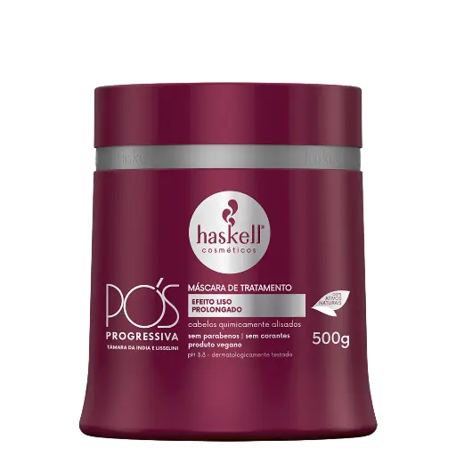 [7898610371848] Máscara Capilar - Pós Progressiva - Prolonga o Efeito Liso e Restaura os Cabelos - Haskell 500g