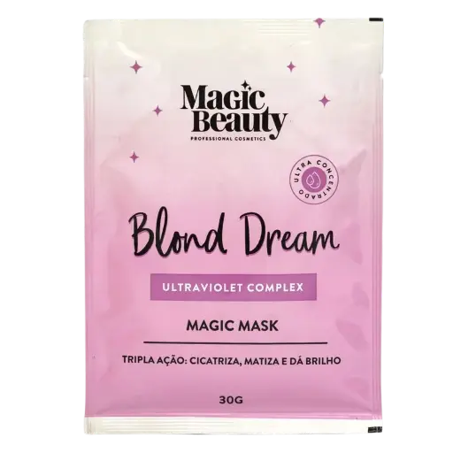[7898671790381] Máscara Mágica - Magic Beauty Professional Cosmetics - Blond Dream Complexo Ultraviolet 30g